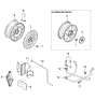 Diagram for 2001 Kia Rio TPMS Sensor - K9963604140