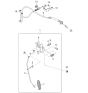 Diagram for 2005 Kia Sedona Accelerator Cable - 0K52Y41660H