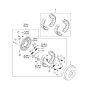 Diagram for Kia Sedona Wheel Cylinder - 0K56A26610