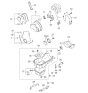 Diagram for 2002 Kia Sedona Timing Cover Gasket - 2137339501