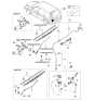 Diagram for 2001 Kia Sedona Wiper Arm - 0K56A67421