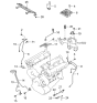 Diagram for 2001 Kia Sedona Oxygen Sensor - 3921039650