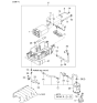 Diagram for 2002 Kia Sedona Fuel Line Clamps - 1472018008