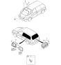 Diagram for 2003 Kia Sedona Windshield - 2K52Y63910D