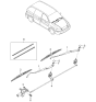 Diagram for Kia Sedona Wiper Blade - 2K52Y67330