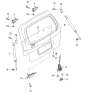 Diagram for 2004 Kia Sedona Door Hinge - 0K53A62210