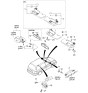 Diagram for 2003 Kia Sorento Car Mirror - 8510126000