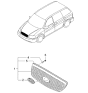 Diagram for 2004 Kia Sedona Emblem - 0K6B051725A