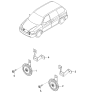 Diagram for 2003 Kia Sedona Horn - 0K53A66780A