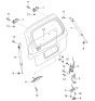 Diagram for 2002 Kia Sedona Tailgate Lock - 0K70C62350