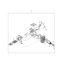 Diagram for 2001 Kia Sedona Heater Core - 1K52Y61H01