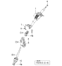 Diagram for 2003 Kia Sedona Steering Shaft - 0K52Y32090