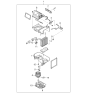 Diagram for 2003 Kia Sedona Blower Motor Resistor - 1K55261C08