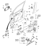 Diagram for Kia Sedona Door Latch Assembly - 0K55E58311A