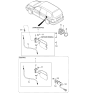 Diagram for Kia Sedona Fuel Door Release Cable - 0K55242430A