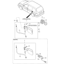 Diagram for 2005 Kia Sedona Fuel Filler Housing - 0K55242451