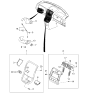 Diagram for Kia Sedona Steering Column Cover - 0K53B60211CQ