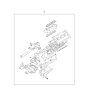 Diagram for 2001 Kia Sedona Cylinder Head Gasket - K0AJ210270