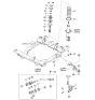 Diagram for 2005 Kia Sedona Shock And Strut Mount - 0K52Y34380