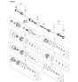 Diagram for 2001 Kia Sedona CV Boot - 0K52Y22540