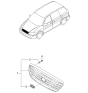 Diagram for 2005 Kia Sedona Grille - 0K53C50710