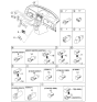 Diagram for 2001 Kia Sedona Blower Control Switches - 0K53A66460