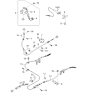 Diagram for Kia Sedona Parking Brake Cable - 0K56B44410A