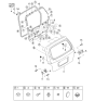 Diagram for 2001 Kia Sedona Weather Strip - 0K53A62760