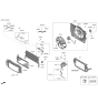 Diagram for Kia Seltos A/C Condenser Fan - 25380J3140