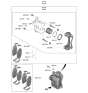 Diagram for 2023 Kia Seltos Brake Pad Set - 58101J9A00