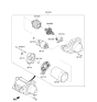 Diagram for Kia Soul Starter Motor - 361002B800