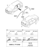 Diagram for 2022 Kia Seltos Emblem - 86316Q5020