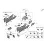 Diagram for Kia Seltos Center Console Base - 84611Q5200WK