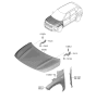 Diagram for Kia Seltos Hood Hinge - 66910Q5000