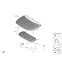 Diagram for 2022 Kia Seltos Hood Latch - 81130Q5000