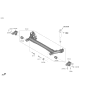 Diagram for 2021 Kia Soul Axle Support Bushings - 55160J9000