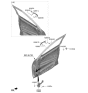 Diagram for Kia Seltos Door Check - 76990Q5000