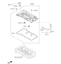 Diagram for Kia Seltos Valve Cover Gasket - 224412E700