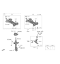 Diagram for Kia Seltos Front Cross-Member - 62405J9050