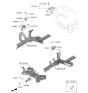 Diagram for Kia Seltos Transfer Case Mount - 21830J9000