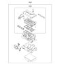 Diagram for 2012 Kia Forte Cylinder Head Gasket - 209102GH01