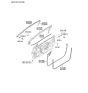 Diagram for 2012 Kia Forte Koup Weather Strip - 822201M000