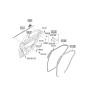 Diagram for Kia Forte Weather Strip - 832201M000