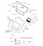 Diagram for Kia Forte Tailgate Lock - 812301M500