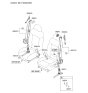 Diagram for 2009 Kia Forte Seat Belt - 888301M500WK