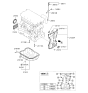 Diagram for 2006 Kia Optima Timing Cover - 2135025003