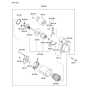 Diagram for 2012 Kia Forte Koup Starter Drive Gear - 3614025011