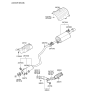 Diagram for 2011 Kia Soul Exhaust Hanger - 287604B030