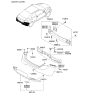 Diagram for 2011 Kia Forte Koup Bumper Reflector - 924061M300