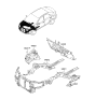 Diagram for 2013 Kia Forte Koup Radiator Support - 641011M000